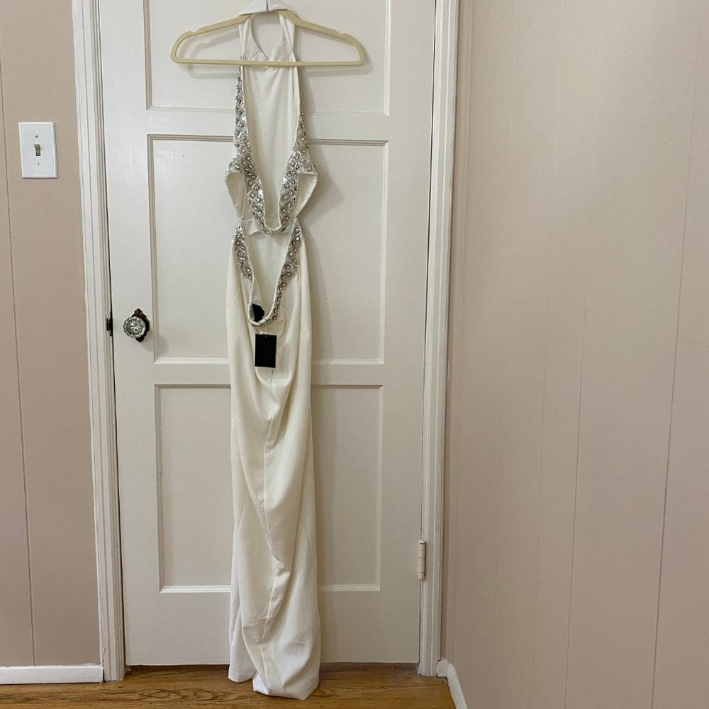 NWT NBD X Revolve Nicolina Gown In White - Picture 7 of 11